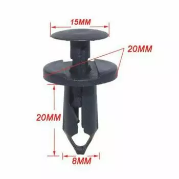 50 шт. Длинные длинные зажимы для панели для Vw Transporter Black T4 T5 T6 Trim Van Carpet Camper Car Interior Clips Fixtures Auto Parts