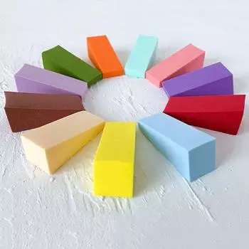 50 шт., дружественный к коже спонж для макияжа, сухой влажный, двойного назначения, косметический спонж для пудры, инструменты для макияжа арбуз красный