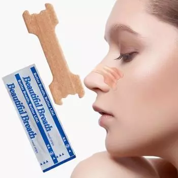 50 шт. физическая вентиляция антихраповые полоски гидротканые тканевые пластыри против храпа для носа для детей 66x19mm