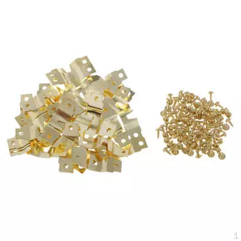 50 шт. фотоподвесной крючок для фотодержателя - золотой