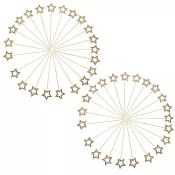 50 шт. Фруктовые шпажки Еда Зубочистки Коктейль Игрушка Бамбуковая Звезда Фрукты Фруктовница Кофе Напитки Палочки Ресторан Закуска