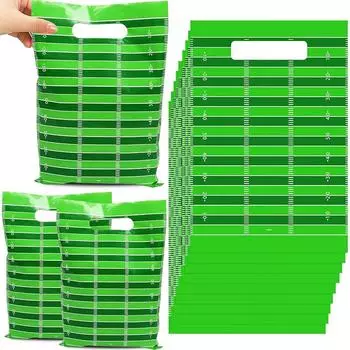 50 шт. футбольная вечеринка конфеты мешочки подарочные пластиковые футбольное поле подарочные сувениры вечеринка футбольные закуски угощения пакеты для игр день спортивные мероприятия день рождения 50pcs