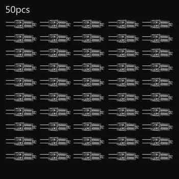 50 шт. G4 12 В 10 Вт/20 Вт галогенные лампы капсульные лампы теплые белые прозрачные лампы 20W