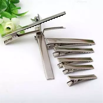 50 шт., горячая Распродажа, аксессуары для волос, металлические зажимы в виде крокодила, заколки для волос из кожи аллигатора, зажим для волос в виде утконоса, заколка для волос