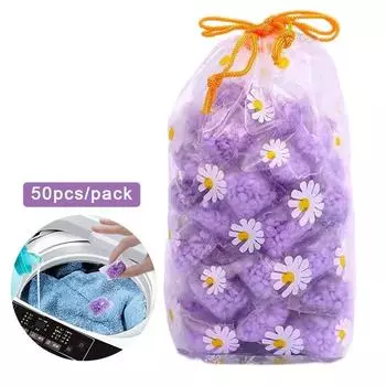 50 шт. гранулы для ароматизации белья, смягчитель для белья с длительным сроком службы фиолетовый