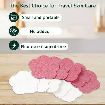 50 шт. губка для чистки лица сжатая губка из натуральной древесной целлюлозы для снятия макияжа косметика для умывания лица слоеные инструменты для макияжа