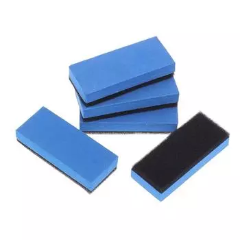 50 шт. губка для нанесения покрытия на автомобиль, губки для нанесения воска на стекло, синяя квадратная губка и тряпка, чистящий аксессуар onesize