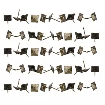 50 шт. гвоздей для обивки дверей в стиле ретро, голубая бронза, железная декоративная мебельная фурнитура, аксессуары 14x20 мм