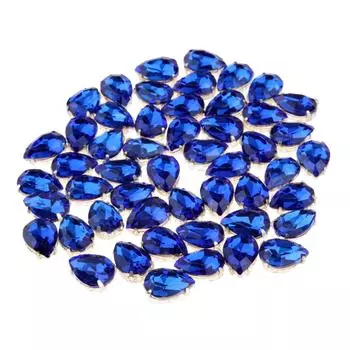50 шт. хрустальные бусины украшения DIY шитье ремесла сапфир сапфировый