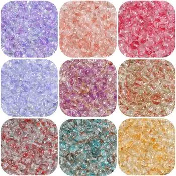 50 шт. хрустальные стеклянные бусины, желейные пузырьки, свободные бусины-разделители для самостоятельного изготовления ожерелья, браслета, ювелирных изделий