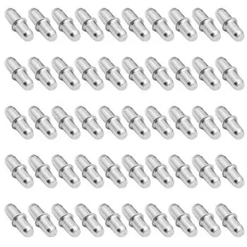 50 шт. I-образных металлических опорных штифтов для полок, фиксированных кронштейнов для шкафов, книжных полок United States