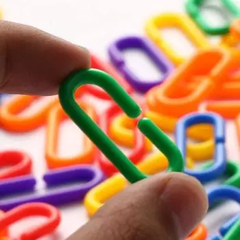 50 шт. игрушка-зажим для попугая C-Clip пластиковый крючок для африканских серых попугаев-конуре корелла