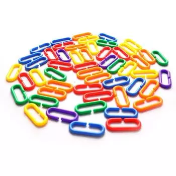 50 шт. игрушка-зажим для попугая C-Clip пластиковый крючок для африканских серых попугаев-конуре корелла