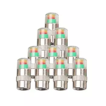 50 шт. Индикатор давления в шинах автомобиля, манометр для шин, индикатор оповещения, мониторинг крышки клапана, датчик внешнего обнаружения клапана