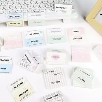 50 шт Ins милые английские буквы мини-карта с головкой Kpop Star 1 дюйм ID фото упаковка DIY материалы OPP украшение сумки