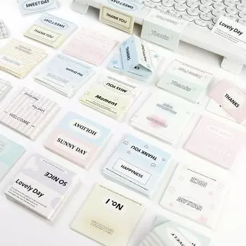 50 шт Ins милые английские буквы мини-карта с головкой Kpop Star 1 дюйм ID фото упаковка DIY материалы OPP украшение сумки