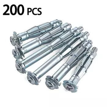 50 шт. Инструмент для крепления настенных анкеров, болты с полым креплением, набор винтов для настенных анкеров, используемых для крепления сверхпрочных анкеров на гипсокартонных листах