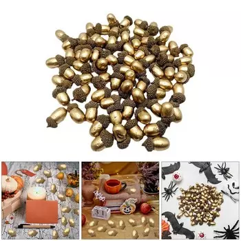 50 шт. искусственных сосновых шишек, реалистичные имитационные шишки для рождественского венка, праздничные украшения, реквизит для фотосъемки