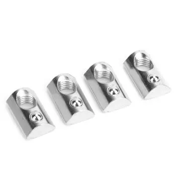 50 шт. Эластичная гайка европейского стандарта Алюминиевые профили Т-образный паз Пружинные гайки Крепежные элементы(M8 )