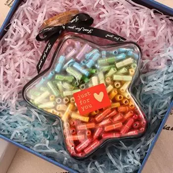 50 шт., капсула с сообщением в бутылке, милая таблетка любви, полная прозрачная упаковка