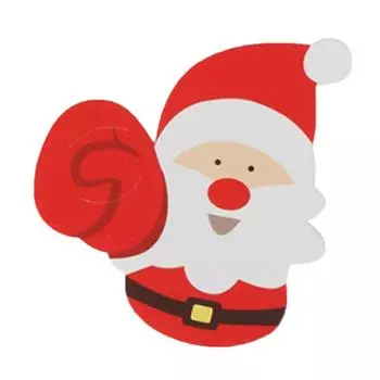 50 шт. Карточки для упаковки конфет из пищевого белого картона, нетоксичные обертки для конфет, новогодние открытки для свадебных украшений Santa Claus