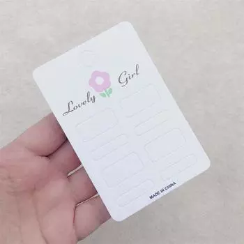 50 шт. Картон для демонстрации заколок для волос, держатель для заколок для волос своими руками, этикетки с розничной ценой, аксессуары для волос, упаковочный материал, подарки A1