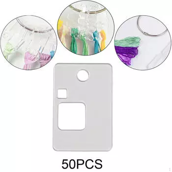 50 шт. катушек с нитками для вышивки, хранение, катушки с акриловыми нитками для вышивки крестом A