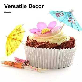 50 шт. Коктейльные выборки для Гавайской вечеринки, Декор для еды, выбора для напитков, топперы для кексов, палочки для зонтов для летних вечеринок, дней рождения, у бассейна 50pcs