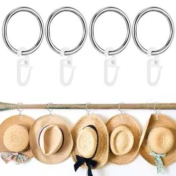 50 шт. Кольца для занавесок для душа, высокопрочный полированный без деформации, антикоррозийный сплав серебряный