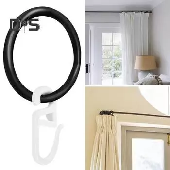 50 шт. кольца для занавесок для душа, высокопрочные полированные, без деформации, антикоррозийный сплав, плавное скольжение, надежно расположенная занавеска для ванной комнаты серебряный