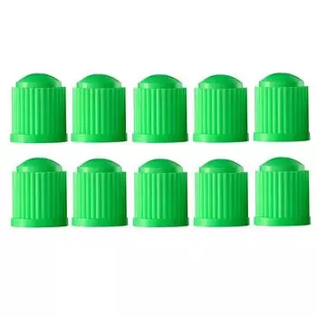 50 шт. колпачков для клапанов колесных шин, универсальные с резиновыми кольцами O-Ring для автомобилей, внедорожников, велосипедов и велосипедов, грузовиков, мотоциклов зелёный
