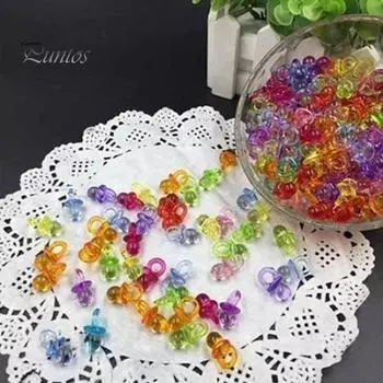 50 шт./компл. акриловые пустышки-подвески, прозрачные мини-антикоррозийные соски, сувенир для вечеринки