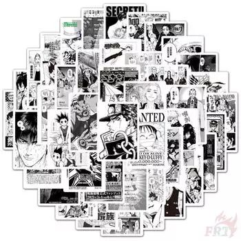 50 шт./компл. классический черный и белый Shnen Manga мини-плакат серии 02 наклейки DIY модные водонепроницаемые наклейки-каракули