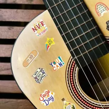 50 шт./компл. Красивая прозрачная печать своими руками съемные вдохновляющие английские фразы стакан для воды граффити наклейка бытовая техника багаж