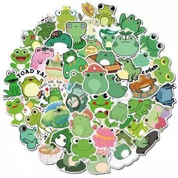 50 шт./компл. милые лягушки серии 04 наклейки DIY модные смешанные водонепроницаемые наклейки-каракули