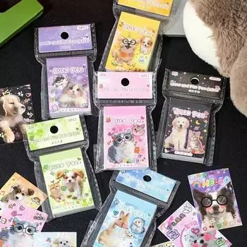 50 шт./компл. Милый американский стиль животных скрапбукинг журнал наклейка милый мультфильм котенок щенок канцелярские наклейки DIY Декор наклейка
