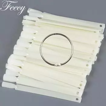 50 шт./компл., накладные ногти, веер, прозрачные накладные ногти, УФ-гель-лак, дисплей для карточек, все для маникюра, практические советы, инструменты для дизайна ногтей