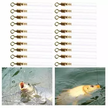 50 шт./компл. новые рыболовные вертлюжки с адаптерами для поплавков, аксессуары M