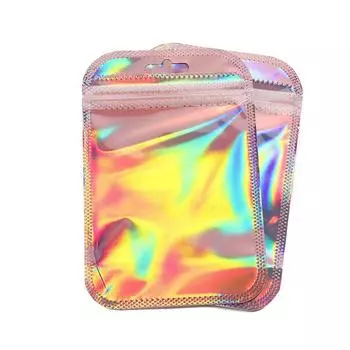 50 шт./компл. пластиковые самозапечатывающиеся пакеты для упаковки ювелирных изделий, сумка для хранения, сумка для демонстрации 10.5x15cm