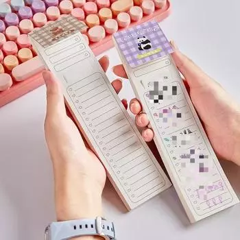 50 шт./компл. Простой студенческий блокнот для детей, милый стиль сердца, блокнот для записей, креативный дизайн, вкладка для книги, школьные липкие заметки фиолетовый