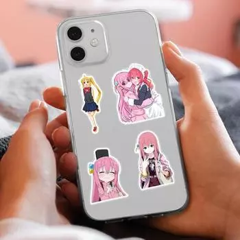 50 шт./компл. симпатичные самоклеящиеся наклейки для багажа без остатков рок-группа музыка мультфильм аниме товары для дома