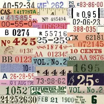 50 шт./компл. винтажные цифровые этикетки серии 01 наклейки DIY модные водонепроницаемые наклейки-каракули