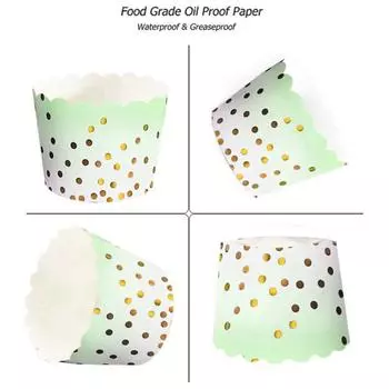 50 шт./компл. вкладыш для кексов, водонепроницаемая упаковка, одноразовая компактная нескользящая нижняя чашка для кексов, кухонный гаджет синий