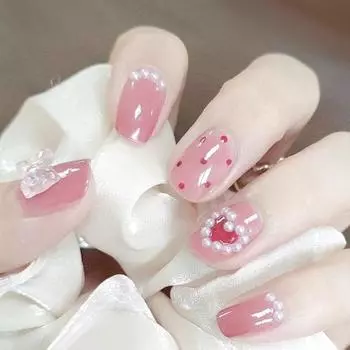 50 шт./компл. водонепроницаемые стразы для ногтей, поделки своими руками, различные формы, красивые банты, любовь, сердце, украшение, искусственный жемчуг для изучающих искусство