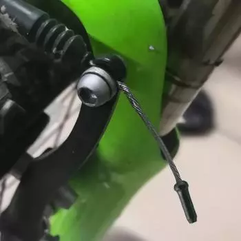 50 шт., концевые заглушки для велосипедных тросов, наконечники для тросов тормоза из алюминиевого сплава (черный) SN9F