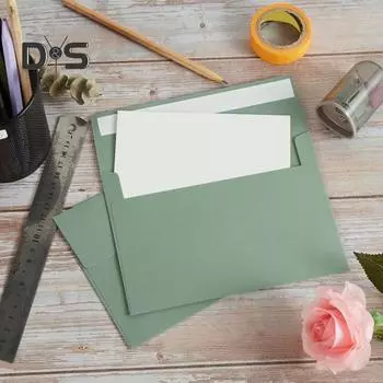 50 шт. конвертов формата А7 в стиле ретро, приглашения на свадьбу, держатель для поздравительных открыток, конверты для приглашений с надписью 5x7 50pcs