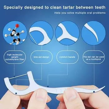 50 шт./кор. зубная нить, межзубные щетки, одноразовые зубочистки, инструмент для чистки зубов и гигиены полости рта