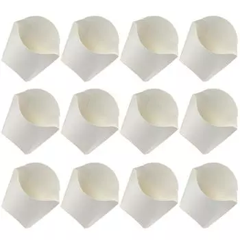 50 шт. коробка для картофеля фри держатель для фри портативная компактная сумка для закусок контейнер для попкорна мороженое маленькие белые бумажные пакеты многофункциональные белый