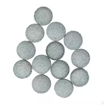 50 шт./кожаные насадки для кия для снукера или бассейна, серого цвета средней твердости — 9 мм, 10 мм, 11 мм, 10 мм