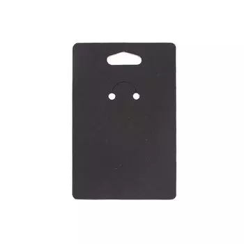 50 шт. Крафт-бумага Упаковочная карточка для брелока Черный Белый Держатель для ювелирных изделий Упаковочные бирки Брелоки black-2